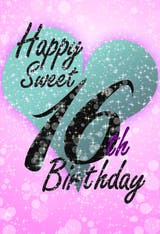 Sweet 16 - Birthday Card